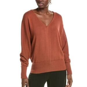 Lafayette 148 New York V-Neck Dolman Silk-Blend Sweater Size XXL